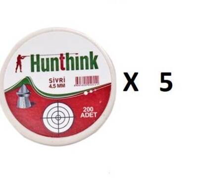 Hunthink 4.5mm Paraşüt Saçma 200'lü Paket (5 Adet) - 1